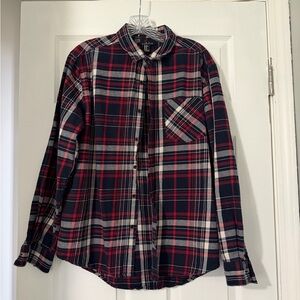 Men's Plaid Button-Up Shirt